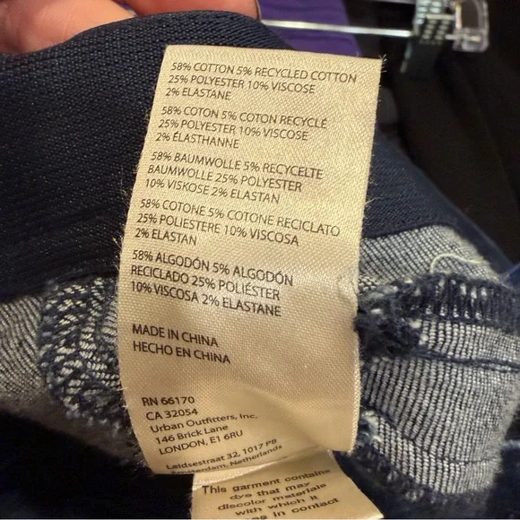 Pilcro Dark Blue Flare Jeans - Picture 7 of 8